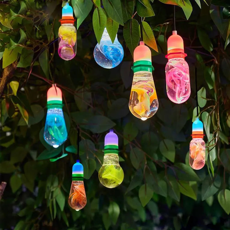 Hanging Tree Colorful Glass Lamp